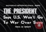 Image of President Eisenhower Washington DC USA, 1956, second 15 stock footage video 65675041377
