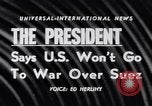 Image of President Eisenhower Washington DC USA, 1956, second 16 stock footage video 65675041377