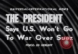 Image of President Eisenhower Washington DC USA, 1956, second 17 stock footage video 65675041377