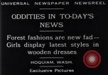 Standbild Kleider aus Holz Hoquiam Washington USA, 1929, aus Sekunde 5 historischem Filmmaterial Videoclip 65675041384