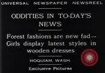 Standbild Kleider aus Holz Hoquiam Washington USA, 1929, aus Sekunde 6 historischem Filmmaterial Videoclip 65675041384