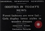 Standbild Kleider aus Holz Hoquiam Washington USA, 1929, aus Sekunde 8 historischem Filmmaterial Videoclip 65675041384