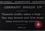 Image of One way streets Germany, 1929, second 1 stock footage video 65675041389