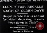 Immagine di County Fair Weatherford Texas USA, 1929, secondo 3 filmato di repertorio 65675041391