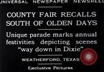 Immagine di County Fair Weatherford Texas USA, 1929, secondo 6 filmato di repertorio 65675041391
