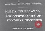 Standbild Bundeskanzler Bruening Gleiwitz Deutschland, 1931, aus Sekunde 3 historischem Filmmaterial Videoclip 65675041395