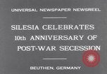 Standbild Bundeskanzler Bruening Gleiwitz Deutschland, 1931, aus Sekunde 4 historischem Filmmaterial Videoclip 65675041395