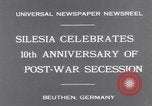 Standbild Bundeskanzler Bruening Gleiwitz Deutschland, 1931, aus Sekunde 7 historischem Filmmaterial Videoclip 65675041395