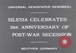 Standbild Bundeskanzler Bruening Gleiwitz Deutschland, 1931, aus Sekunde 8 historischem Filmmaterial Videoclip 65675041395