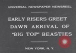 Standbild Circus New York City USA, 1931, aus Sekunde 1 historischem Filmmaterial Videoclip 65675041396