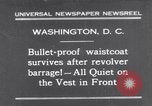 Immagine di Giubbotto antiproiettile Washington DC USA, 1931, secondo 1 filmato di repertorio 65675041399