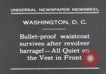 Immagine di Giubbotto antiproiettile Washington DC USA, 1931, secondo 9 filmato di repertorio 65675041399