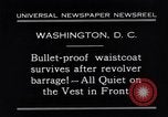 Immagine di Giubbotto antiproiettile Washington DC USA, 1931, secondo 12 filmato di repertorio 65675041399
