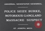 Image of Gangster Fred Burke captured by police Saint Joseph Michigan USA, 1931, second 3 stock footage video 65675041400