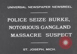 Image of Gangster Fred Burke captured by police Saint Joseph Michigan USA, 1931, second 4 stock footage video 65675041400