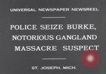 Image of Gangster Fred Burke captured by police Saint Joseph Michigan USA, 1931, second 5 stock footage video 65675041400