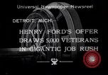 Standbild Arbeitslose Kriegsveteranen Detroit Michigan USA, 1933, aus Sekunde 1 historischem Filmmaterial Videoclip 65675041405