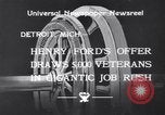 Standbild Arbeitslose Kriegsveteranen Detroit Michigan USA, 1933, aus Sekunde 10 historischem Filmmaterial Videoclip 65675041405