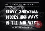 Image of snowfall Omaha Nebraska USA, 1937, second 9 stock footage video 65675041414