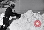 Image of snowfall Omaha Nebraska USA, 1937, second 37 stock footage video 65675041414