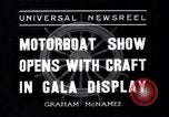 Standbild Motor Boat Show New York City USA, 1937, aus Sekunde 4 historischem Filmmaterial Videoclip 65675041418