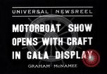 Standbild Motor Boat Show New York City USA, 1937, aus Sekunde 5 historischem Filmmaterial Videoclip 65675041418