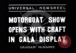 Standbild Motor Boat Show New York City USA, 1937, aus Sekunde 6 historischem Filmmaterial Videoclip 65675041418