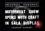 Standbild Motor Boat Show New York City USA, 1937, aus Sekunde 7 historischem Filmmaterial Videoclip 65675041418