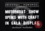 Standbild Motor Boat Show New York City USA, 1937, aus Sekunde 9 historischem Filmmaterial Videoclip 65675041418