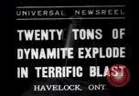 Immagine di Dynamite Havelock Ontario Canada, 1937, secondo 1 filmato di repertorio 65675041428
