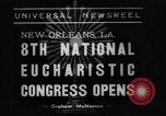 Image of Cardinal Mundelein New Orleans Louisiana USA, 1938, second 6 stock footage video 65675041429