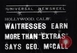 Immagine di Le cameriere Hollywood Los Angeles California USA, 1938, secondo 7 filmato di repertorio 65675041435
