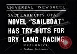 Standbild amphibischen Segelboot Salt Lake City Utah USA, 1938, aus Sekunde 3 historischem Filmmaterial Videoclip 65675041439