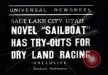 Standbild amphibischen Segelboot Salt Lake City Utah USA, 1938, aus Sekunde 4 historischem Filmmaterial Videoclip 65675041439