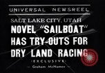 Standbild amphibischen Segelboot Salt Lake City Utah USA, 1938, aus Sekunde 7 historischem Filmmaterial Videoclip 65675041439
