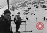 Image of skiing competition Switzerland, 1954, second 5 stock footage video 65675041496