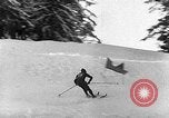 Image of skiing competition Switzerland, 1954, second 33 stock footage video 65675041496