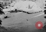 Image of skiing competition Switzerland, 1954, second 49 stock footage video 65675041496