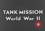 Image of tanks outfitted with hedgerow cutters and flame throwers Europe, 1944, second 9 stock footage video 65675041512