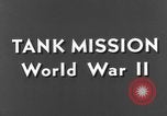 Image of tanks outfitted with hedgerow cutters and flame throwers Europe, 1944, second 10 stock footage video 65675041512