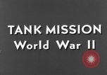 Image of tanks outfitted with hedgerow cutters and flame throwers Europe, 1944, second 11 stock footage video 65675041512