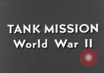 Image of tanks outfitted with hedgerow cutters and flame throwers Europe, 1944, second 12 stock footage video 65675041512