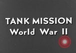 Image of tanks outfitted with hedgerow cutters and flame throwers Europe, 1944, second 13 stock footage video 65675041512