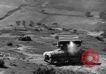 Image of tanks outfitted with hedgerow cutters and flame throwers Europe, 1944, second 41 stock footage video 65675041512