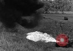 Image of tanks outfitted with hedgerow cutters and flame throwers Europe, 1944, second 49 stock footage video 65675041512