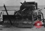 Image of tanks outfitted with hedgerow cutters and flame throwers Europe, 1944, second 58 stock footage video 65675041512