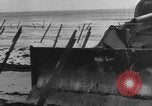 Image of tanks outfitted with hedgerow cutters and flame throwers Europe, 1944, second 60 stock footage video 65675041512