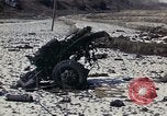 Image of Destroyed Army convoy Hoengsong Korea, 1951, second 6 stock footage video 65675041573