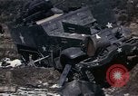 Image of Destroyed Army convoy Hoengsong Korea, 1951, second 30 stock footage video 65675041573