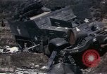 Image of Destroyed Army convoy Hoengsong Korea, 1951, second 34 stock footage video 65675041573